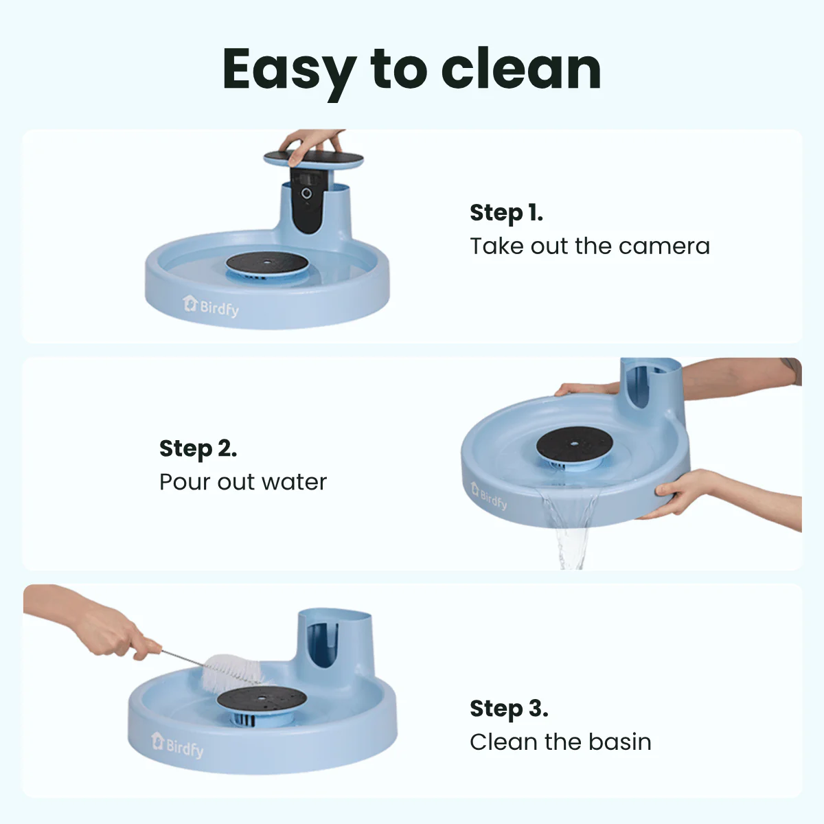 Birdfy Bath Pro - Solar-Powered Smart Birdbath with Fountain - Image 11