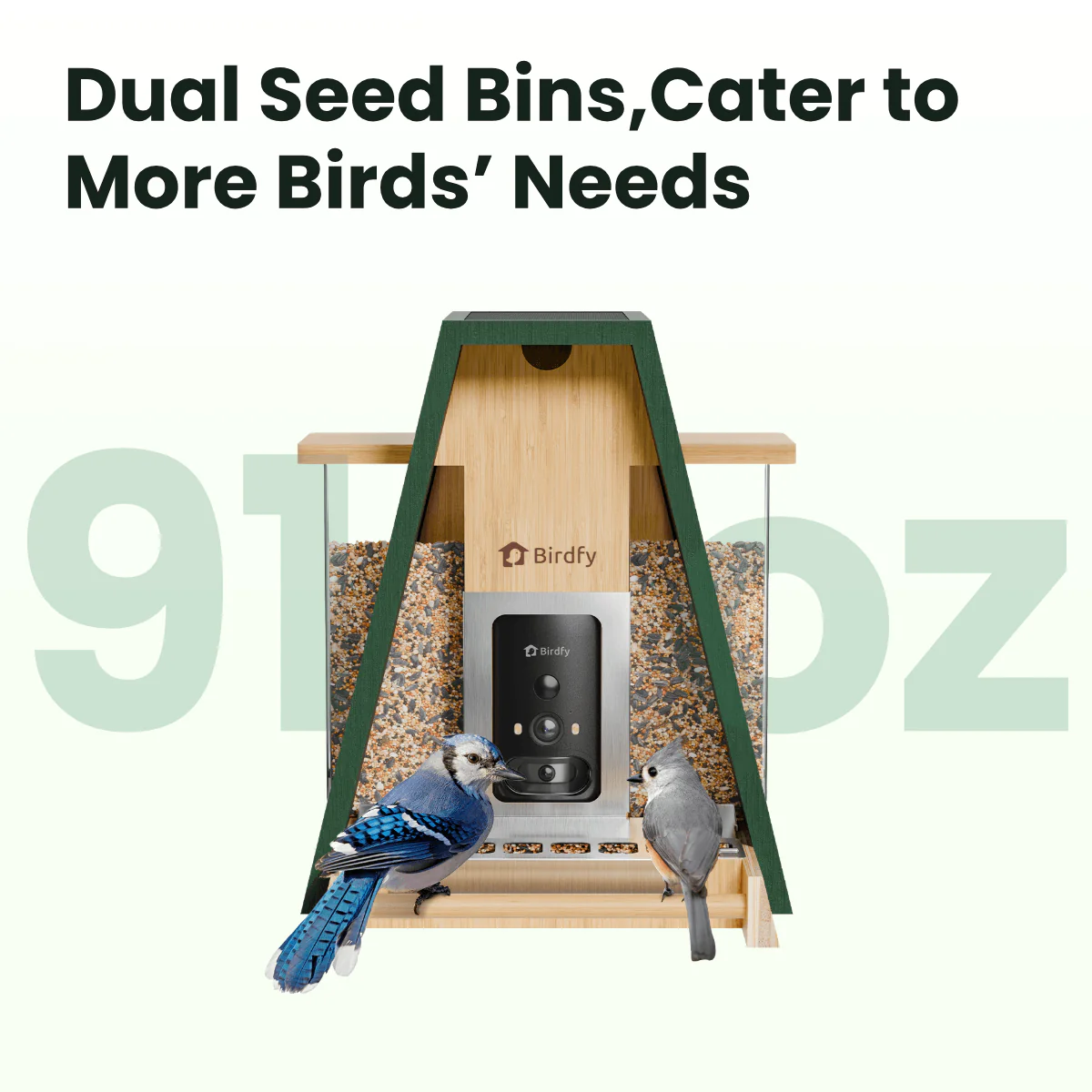 Birdfy Feeder Bamboo A Pro - Smart Metal Feeder with Camera - Image 5