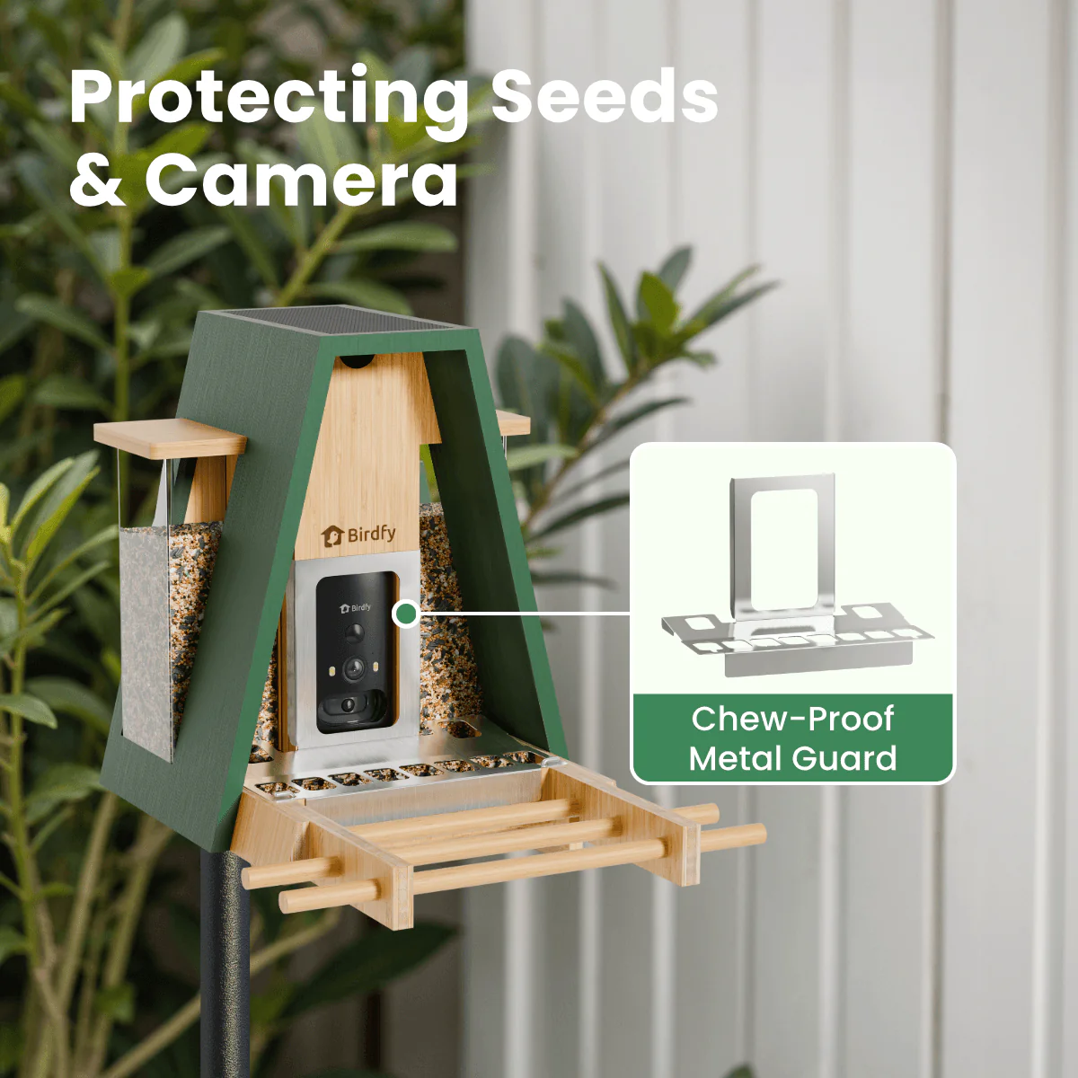 Birdfy Feeder Bamboo A Pro - Smart Metal Feeder with Camera - Image 6