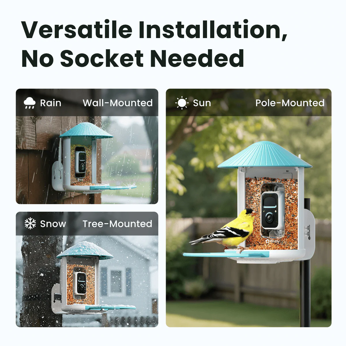 Birdfy Feeder with Solar Panel - Solar-Powered Smart Bird Feeder with Camera - Image 6